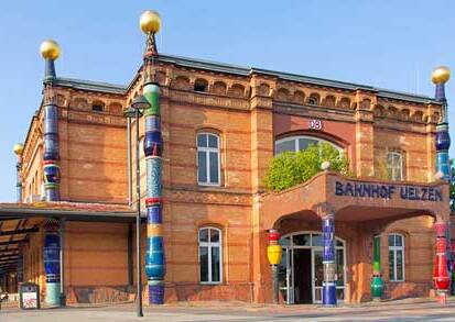 Hundertwasser Bahnhof in Uelzen, Ansicht 1